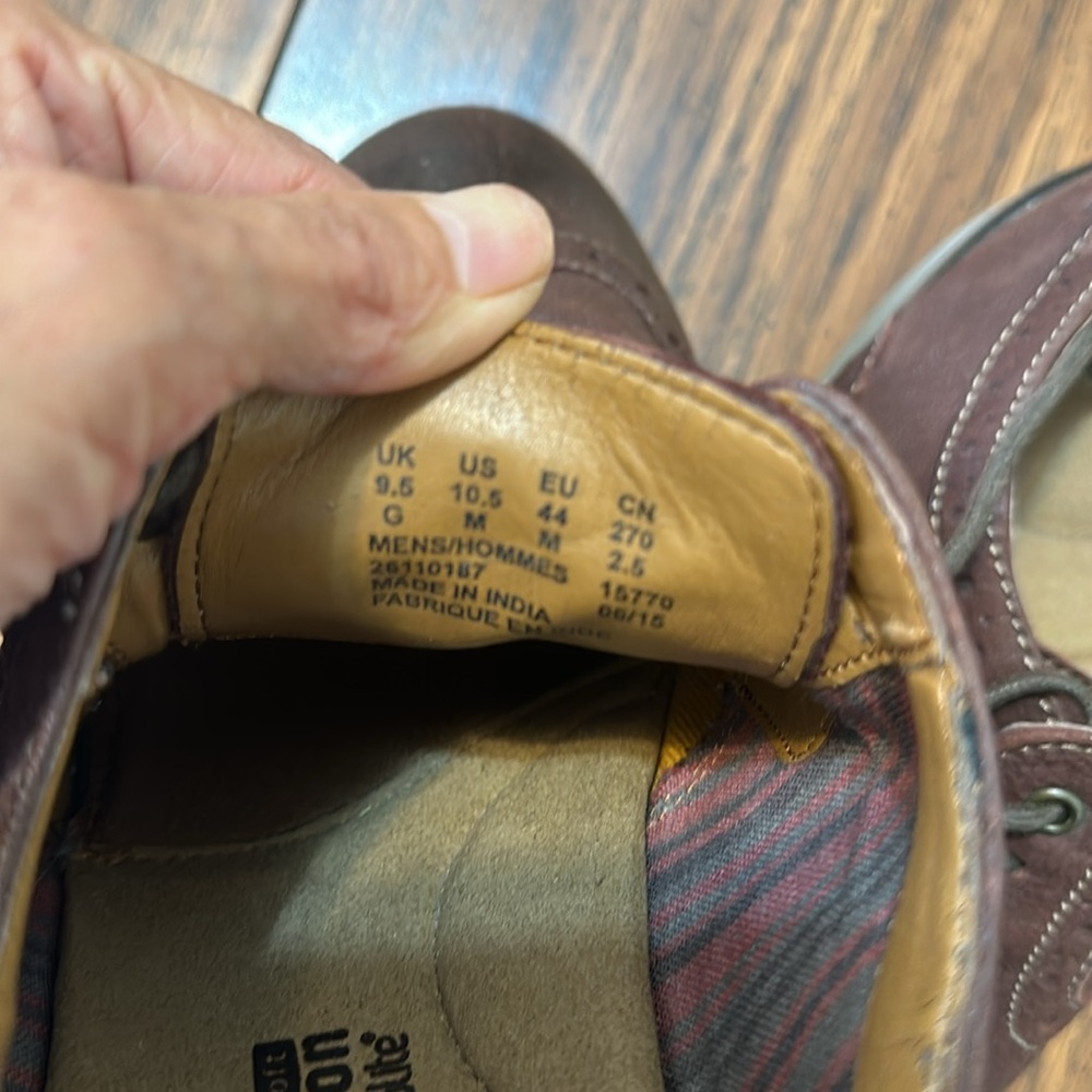 Clark’s Men’s Brown Dress Shoes Size 10.5 - Picture 4 of 4